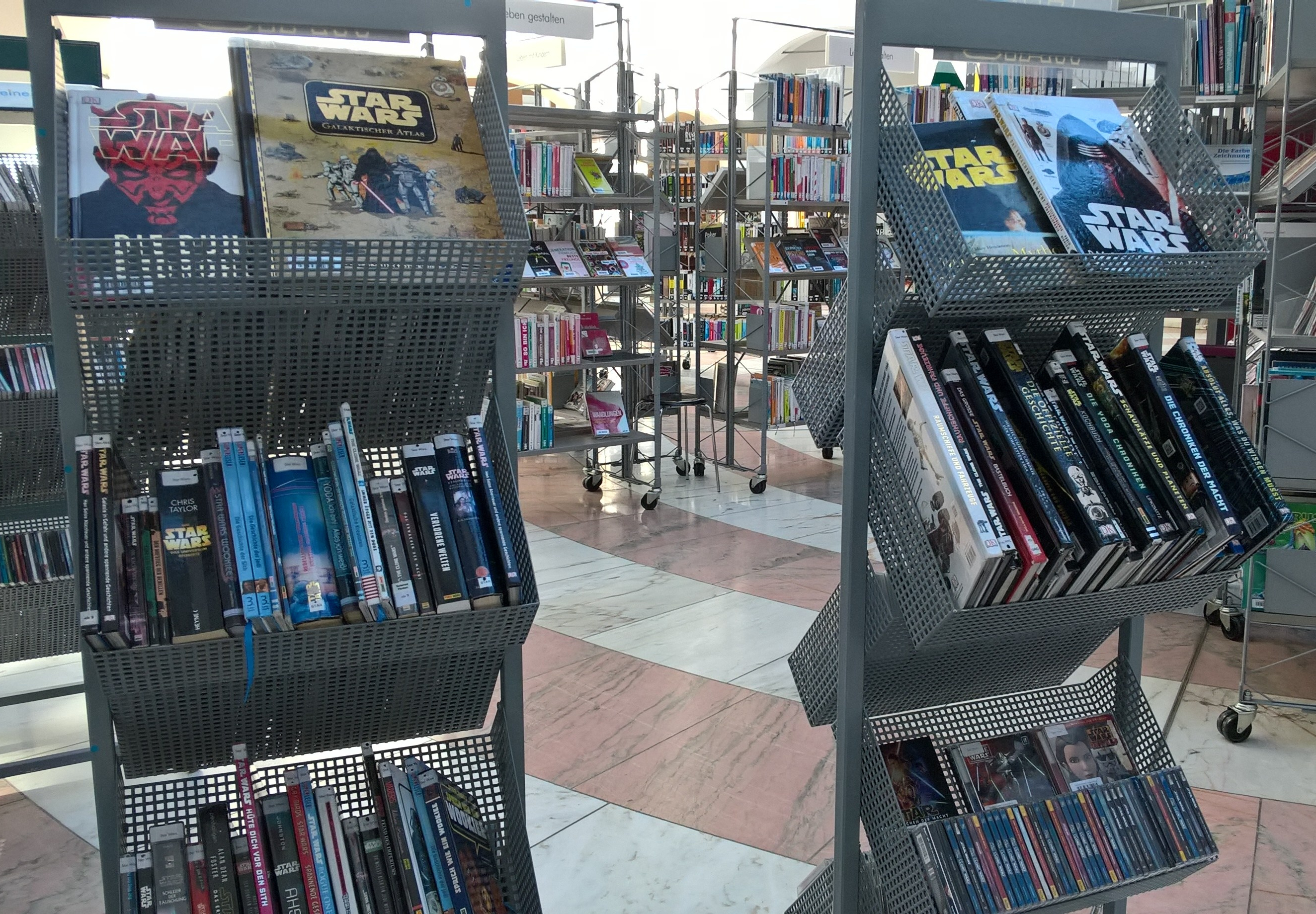 Star Wars Ecke in der Stadtbücherei