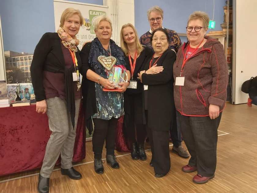 Maria Hertting, Renate Zawrel, Nicol Lange, Dagmar Roder, Barbara Siwik und Rosa Ananitschev auf der BuchBerlin 2019